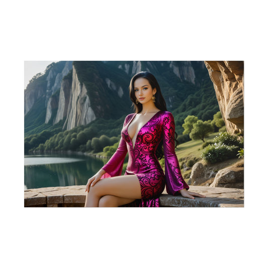 Постер Боа Хенкок | Настінне мистецтво аніме Вайфу для облаштування кімнати піратського фентезі