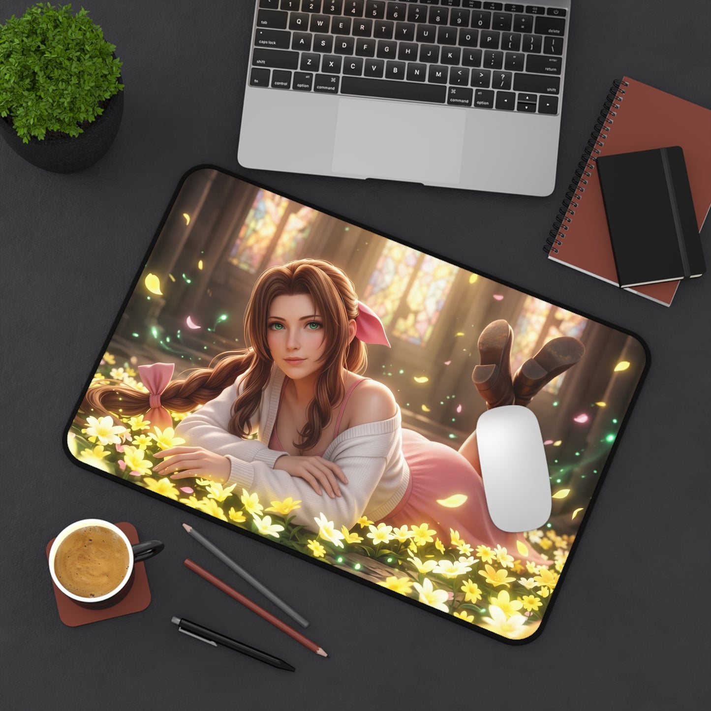 Final Fantasy Mouse Pad, Aerith Desk Mat, Anime Decor XXL
