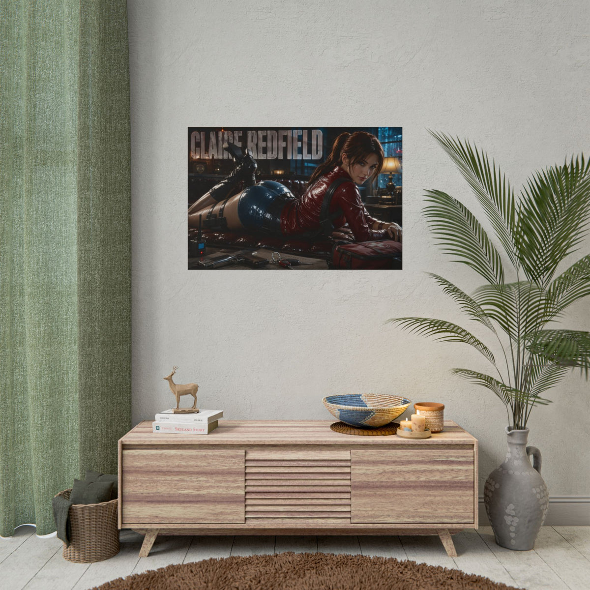 Claire Redfield Resident Evil Poster Gaming Wall Art Gamer Room Decor Art Print