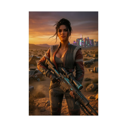 Panam Palmer Poster, Cyberpunk 2077 Wall Art, Open World Game Print, Futuristic Girl Decor, Gamer Gift