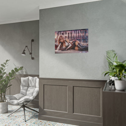 Gaming Wall Art Lightning Poster Game Room Decor Gamer Gift Print