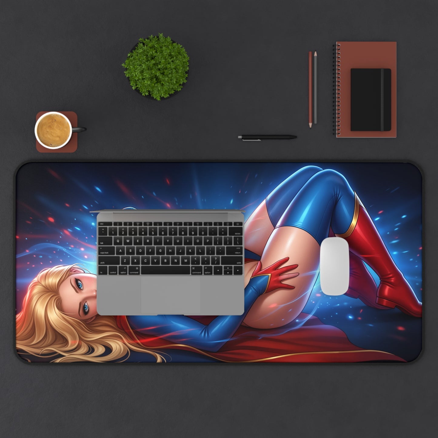 DC Comics Mouse Pad, Supergirl Desk Mat, Large Desk Pad