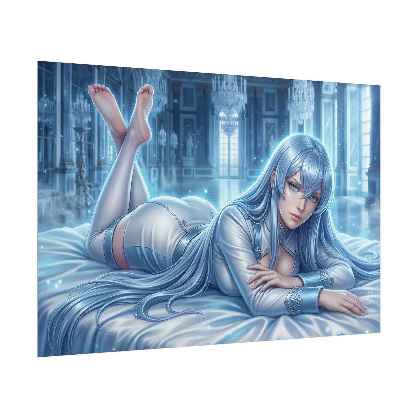 Esdeath Poster, Anime Wall Art, Fantasy Anime Print, Gamer Decor