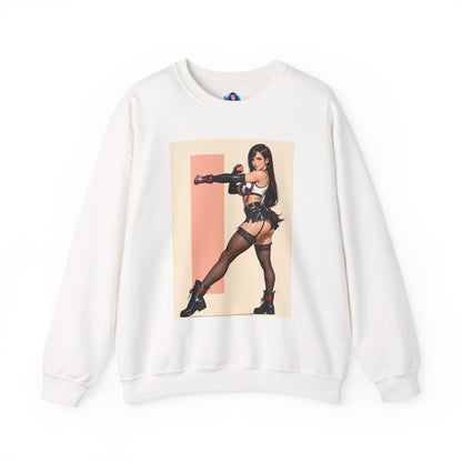 Толстовка Tifa Lockhart, FF7 Heroine Crewneck, вуличний одяг для колекціонерів у ігровому стилі