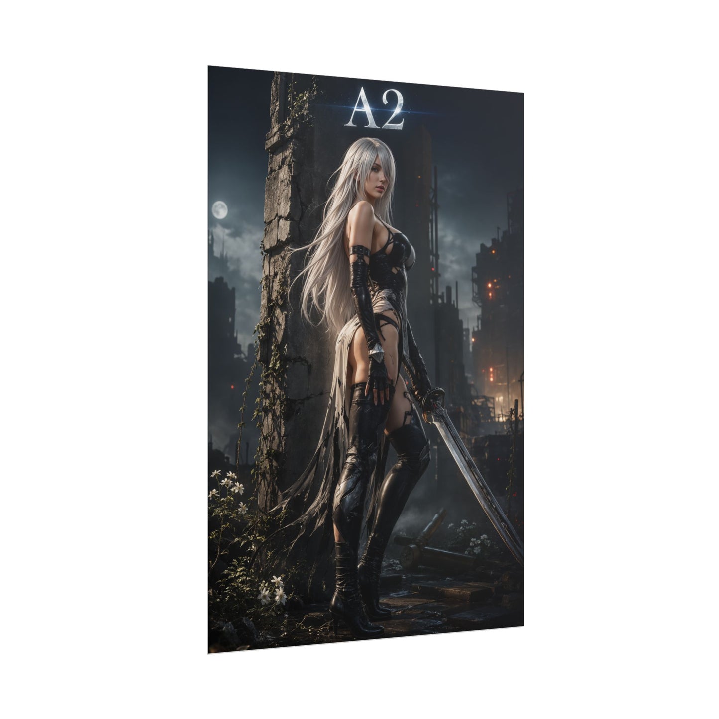 NieR Automata A2 Android Poster Video Game Wall Art Print