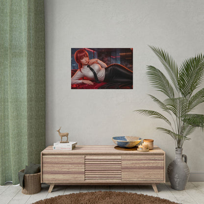Makima Poster, Anime Wall Art, Manga Print, Room Decor