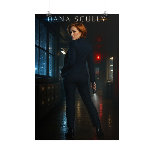The X-Files Dana Scully Sci-Fi Video Game Poster Gaming Wall Art Room Decor