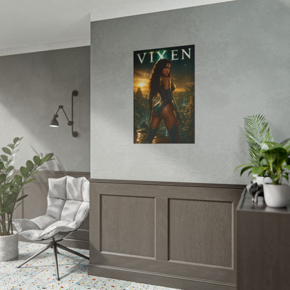 Vixen Poster, DC Comics Wall Art, Superhero Print, Fantasy Decor