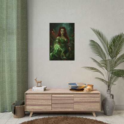 Poison Ivy Poster, DC Comics Wall Art Print, Nature Villain Girl Decor, Comic Book Wall Art, Gift for Fan