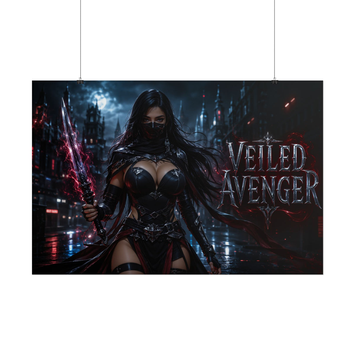 Veiled Avenger Comic Poster Character Wall Art Collector Room Decor Art Print