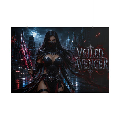Veiled Avenger Comic Poster Character Wall Art Collector Room Decor Art Print