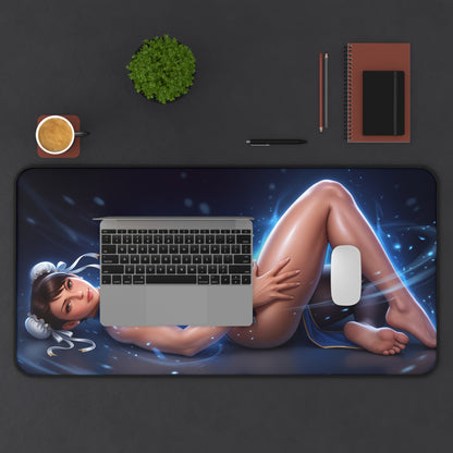 Street Fighter Mouse Pad, Chun-Li Desk Mat, Gamer Gift XXL