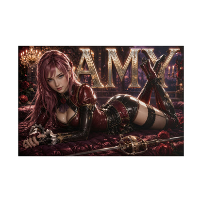 Amy Sorel Character Poster Soulcalibur Gamer Room Wall Art Collectible Decor