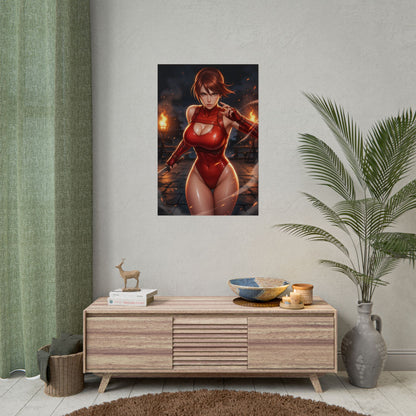 Taki Soulcalibur Poster Anime Girl Wall Art Fantasy Fighter Woman Print Gaming Room Decor Character Artwork Gift
