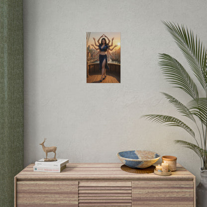Nico Robin Poster, One Piece Art Print, Iconic Archaeologist Character - framed anime art print on modern wall for gaming room or home office