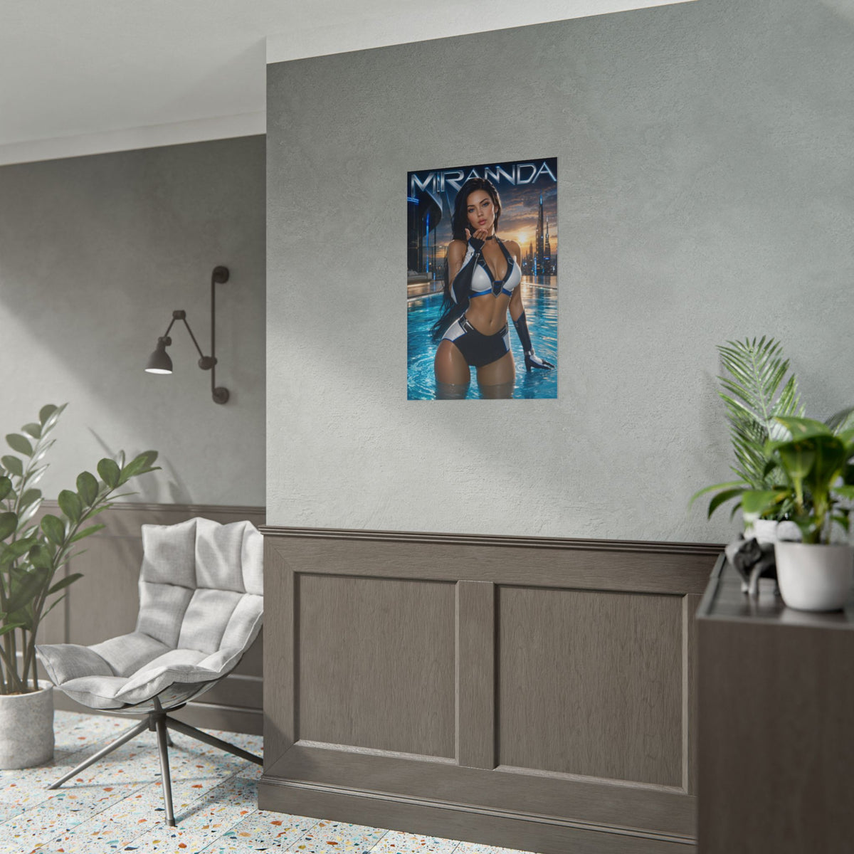 Miranda Lawson Mass Effect Poster Wall Art Character Room Decor Collectible Prin