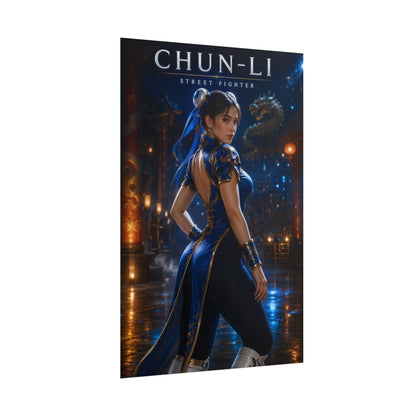 Chun-Li Poster, Street Fighter Wall Art, Gaming Poster, Gamer Decor
