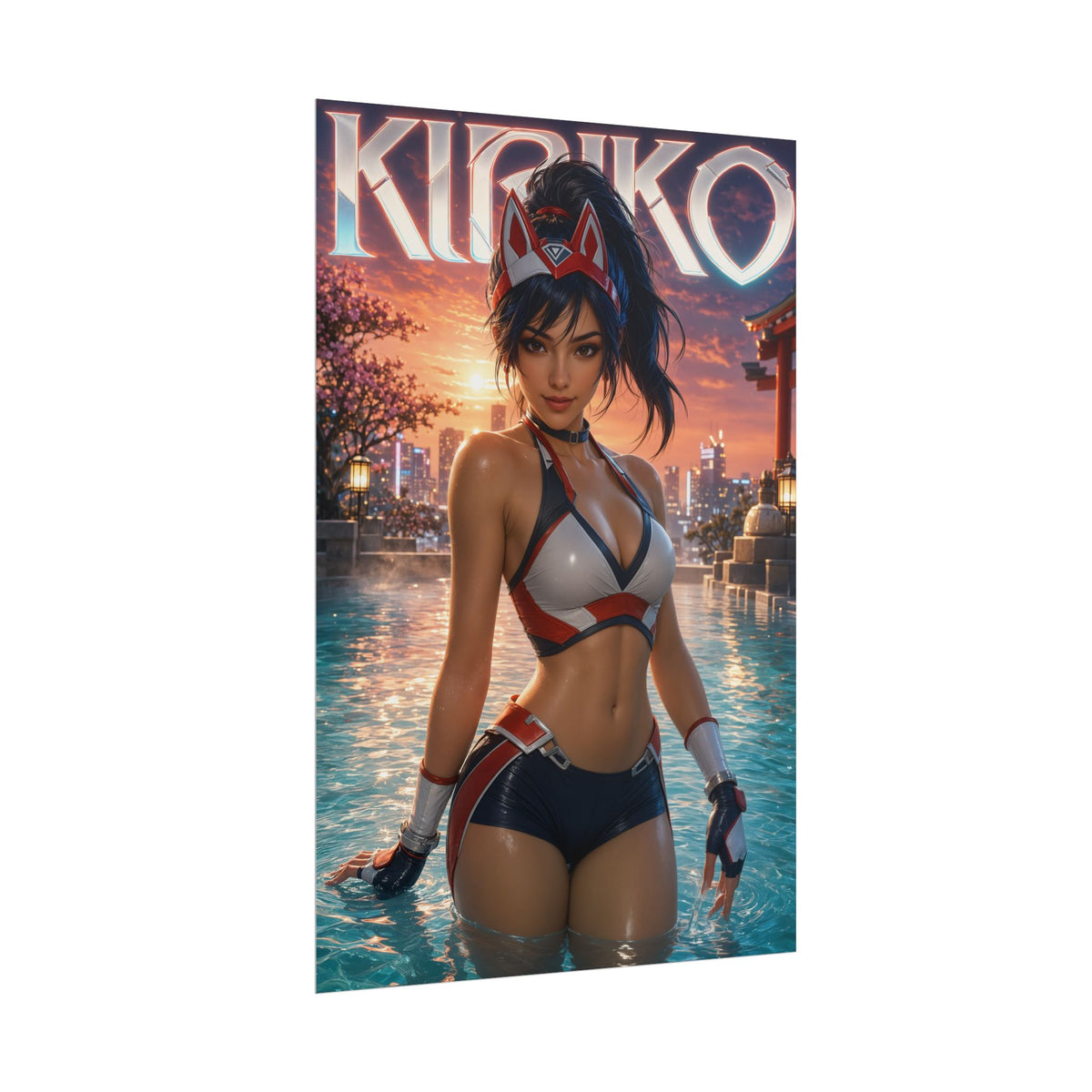 Kiriko Character Poster Overwatch Gamer Gift Gaming Setup Wall Decor Print