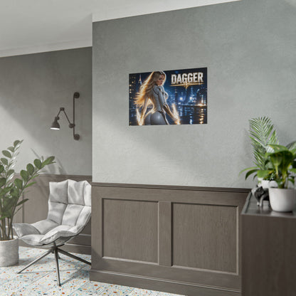 Comic Wall Art Dagger Poster Heroine Room Decor Collectible Character Print
