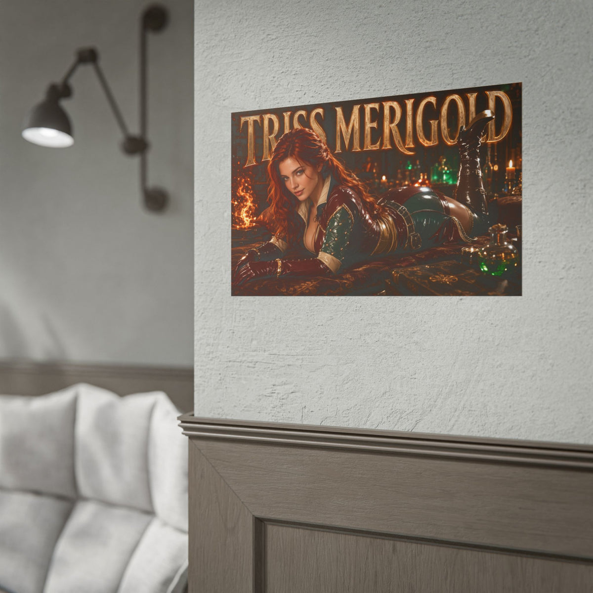 Triss Merigold The Witcher Wall Art Poster Gaming Decor Collectible Gamer Gift