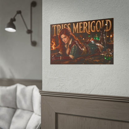 Triss Merigold The Witcher Wall Art Poster Gaming Decor Collectible Gamer Gift