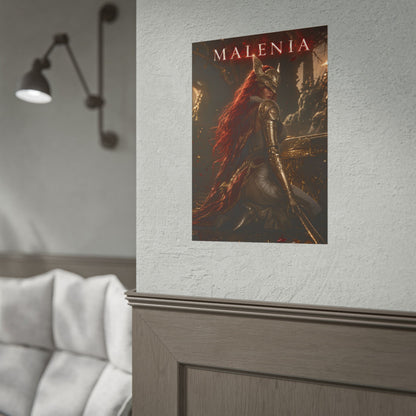 Malenia Poster, Elden Ring Wall Art, Fantasy Print, Gamer Decor