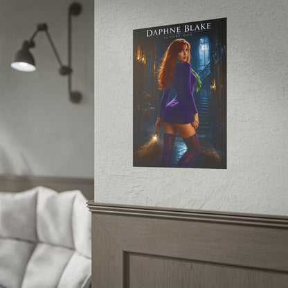 Daphne Blake Poster, Scooby Doo Wall Art, Cartoon Print, Retro Decor