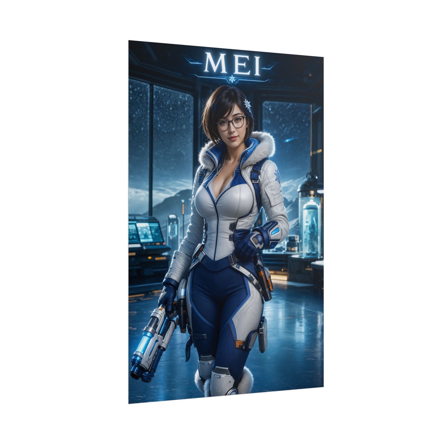 Overwatch Mei Poster Blizzard Game Wall Art Print Decor