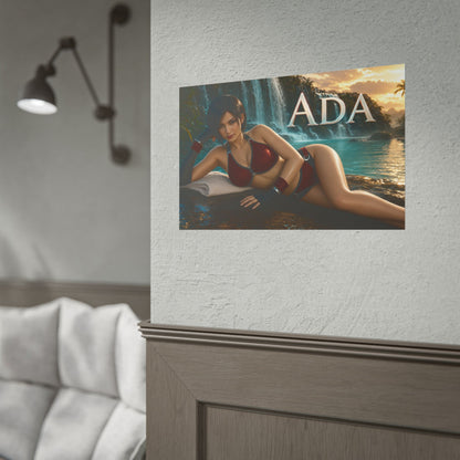 Ada Wong Character Poster Gaming Setup Wall Decor Collector Print