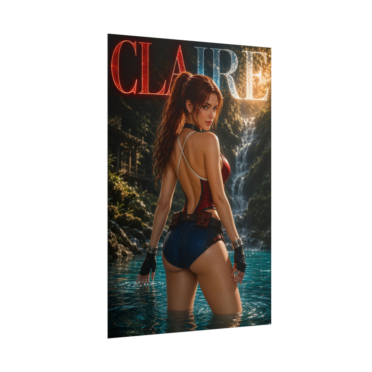Claire Redfield Resident Evil Poster Wall Art Character Room Decor Collectible P