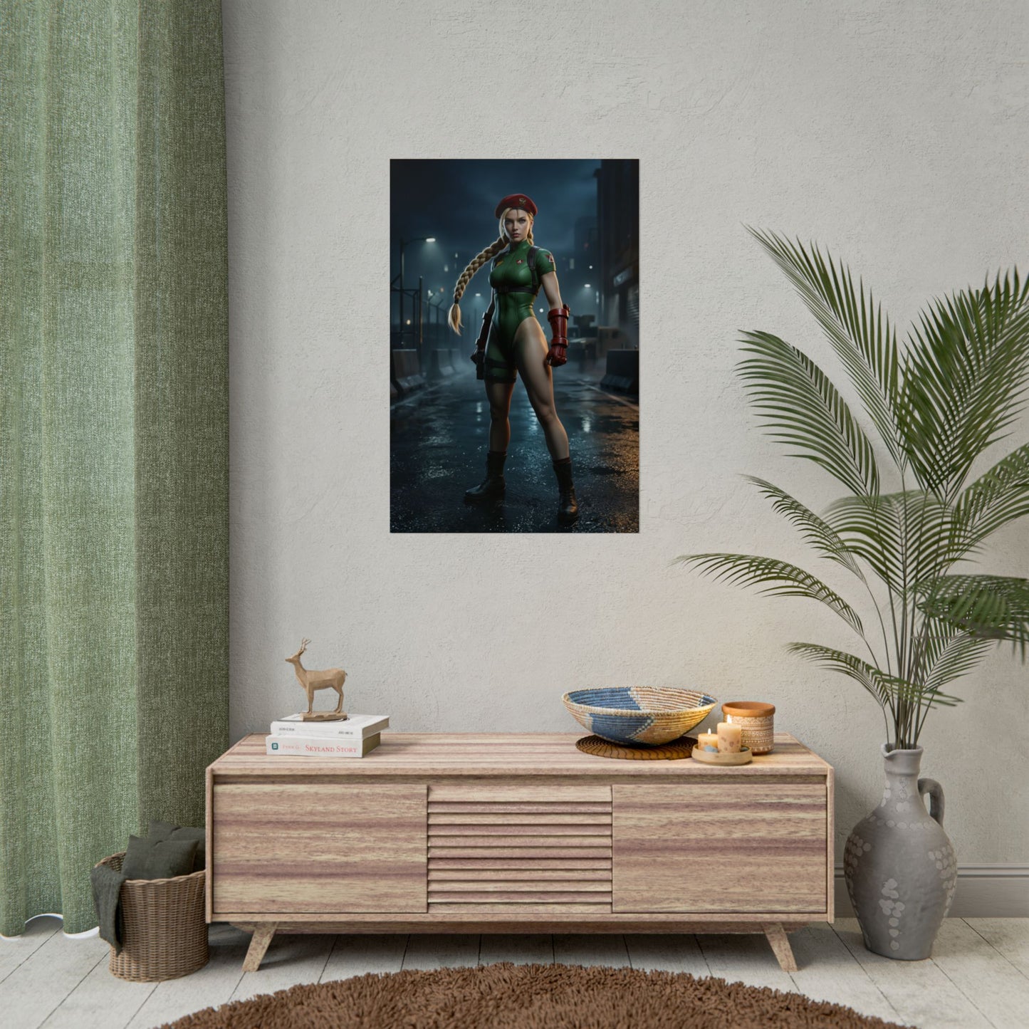 Cammy White Poster Street Fighter Wall Art Print Gaming Room Decor