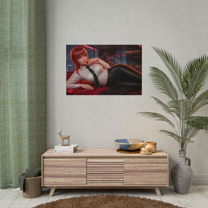 Makima Poster, Anime Wall Art, Manga Print, Room Decor