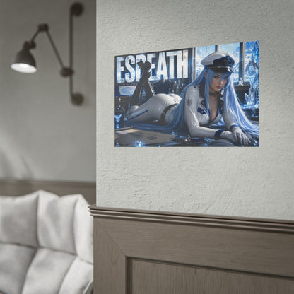 Esdeath Character Poster Akame ga Kill Anime Wall Decor Collectible Art Print