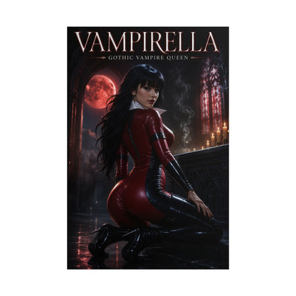Vampirella Poster, Gothic Wall Art, Horror Print, Pin Up Decor