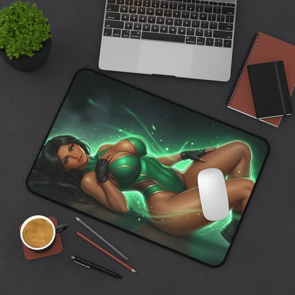 Mortal Kombat Mouse Pad, Jade Desk Mat, Gamer Gift XXL