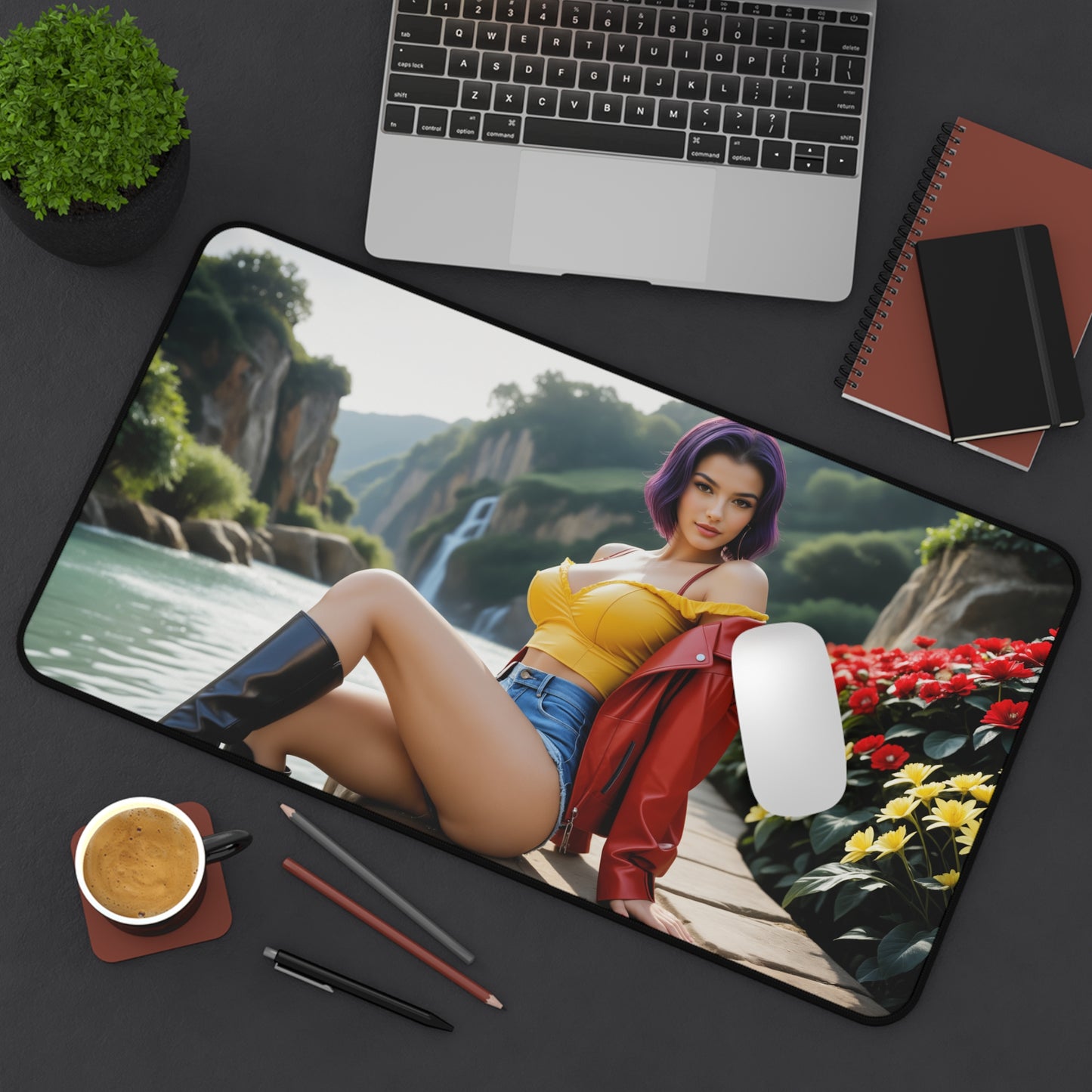 Faye Valentine Schreibtischunterlage, Cowboy Bebop Mauspad, Anime-Mädchen Schreibtischdeko