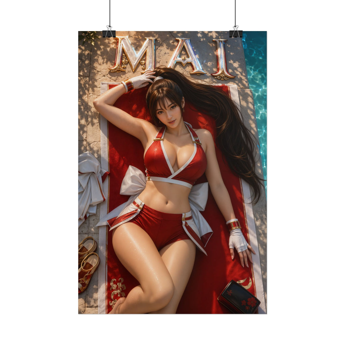 Mai Shiranui King of Fighters Poster Wall Art Character Room Decor Collectible P