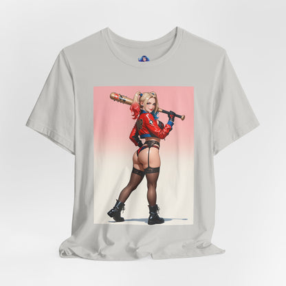 Harley Quinn T-Shirt | DC Comics Waifu-Shirt für Gamer &amp; Fans | Sexy Clown-Girl-Shirt