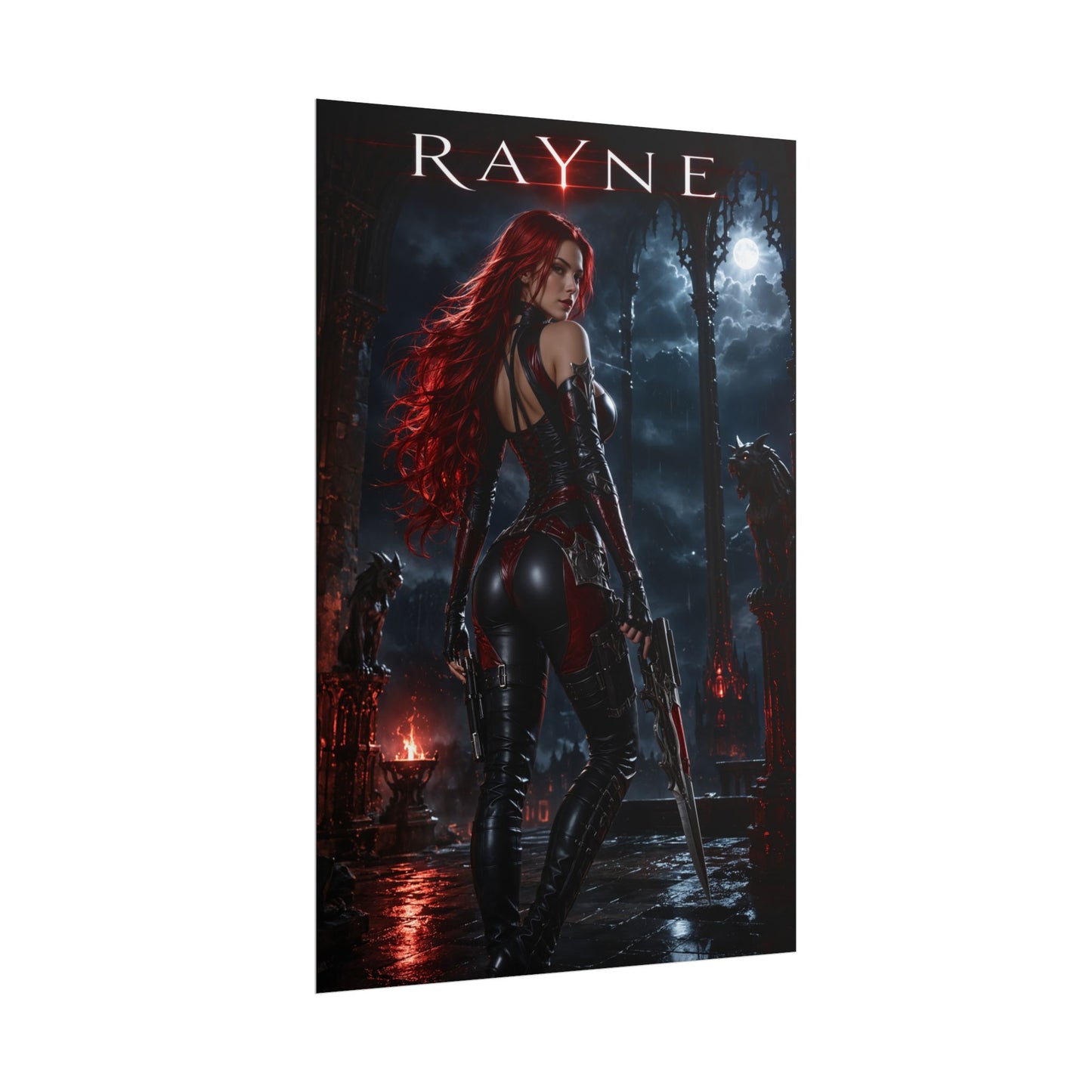 Rayne BloodRayne Gaming Poster Vampire Wall Art Print Decor