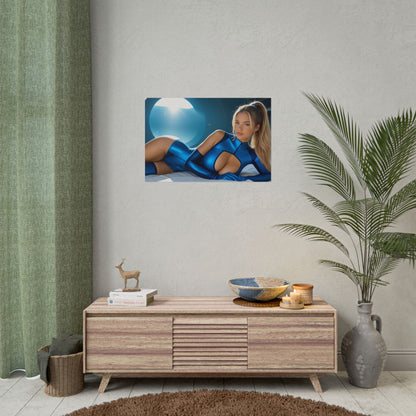 Настінний принт героя в костюмі Power Suit | Плакат Самус Аран для облаштування або ігрової кімнати