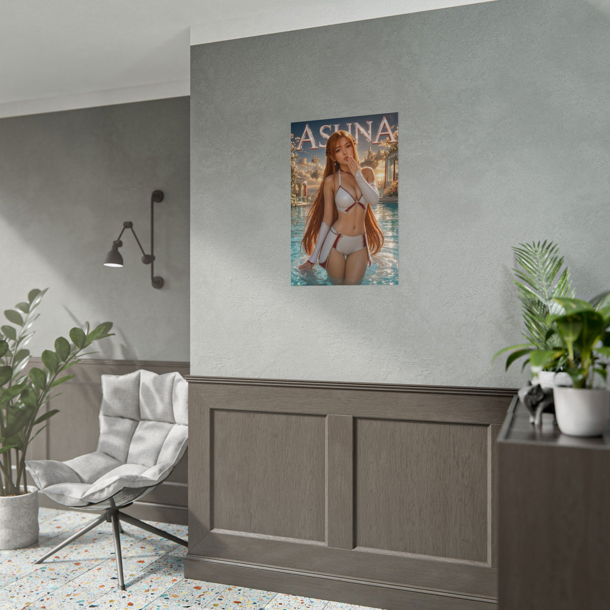 Asuna Sword Art Online Poster Anime Wall Art Manga Style Bedroom Room Decor