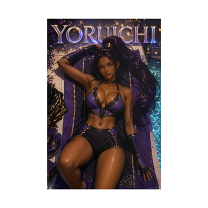 Anime Wall Art Yoruichi Bleach Poster Otaku Room Decor Collector Gift Print