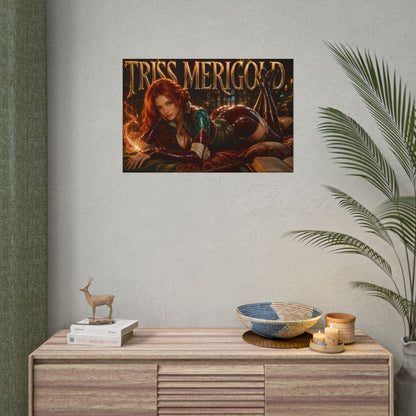 Triss Merigold The Witcher Wall Art Poster Gaming Decor Collectible Gamer Gift