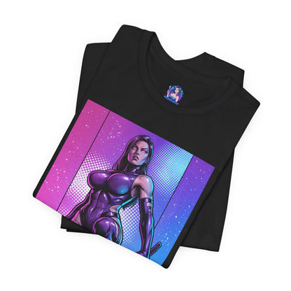 Psylocke T-Shirt | X-Men Anime Style Comic Tee featuring bold comic Psylocke illustration on Bella Canvas 3001 unisex tee