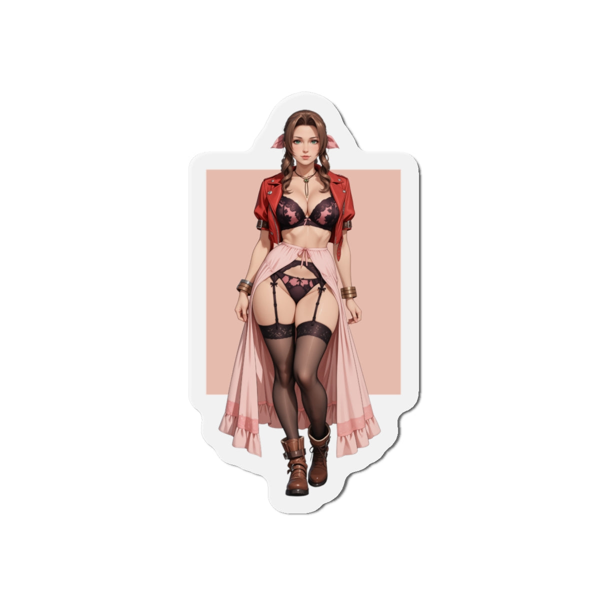 Магніт Аеріт Гейнсборо – магніт на холодильник з аніме FF7, декор для дівчинки з квітами