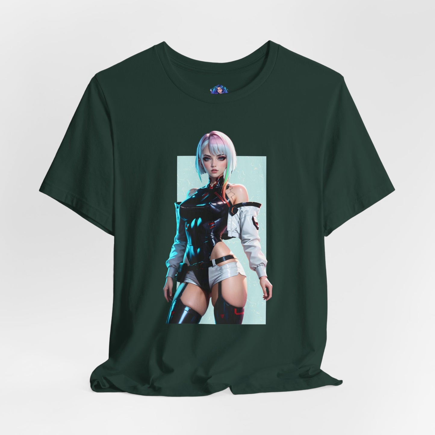 Lucy Edgerunners T-Shirt | Cyberpunk-Anime-Shirt für Gamer und Otaku-Fans | Neon-Waifu-Shirt