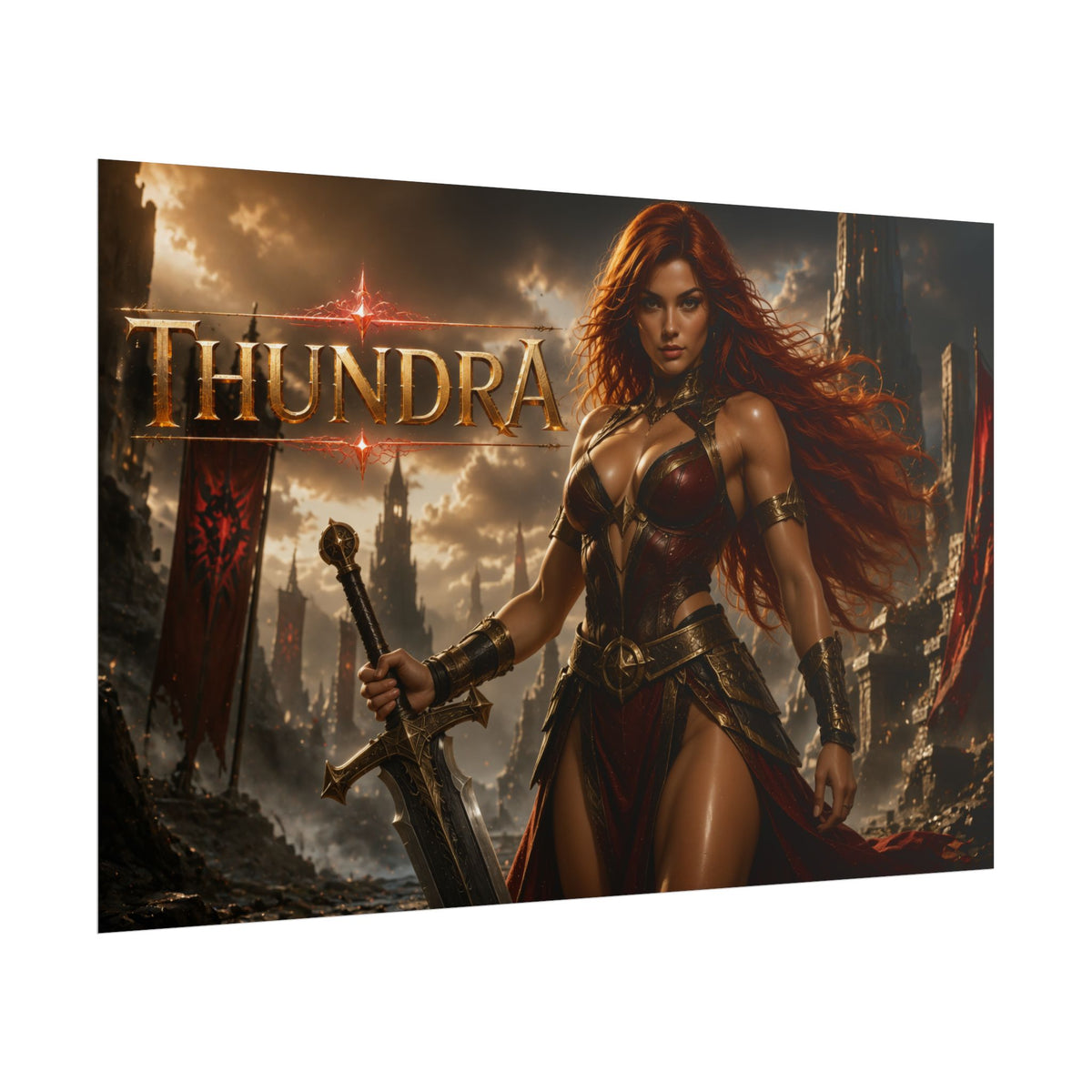 Thundra Comic Poster Character Wall Art Collector Room Decor Art Print