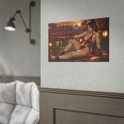 Mai Shiranui King of Fighters Poster Wall Art Character Room Decor Collectible P