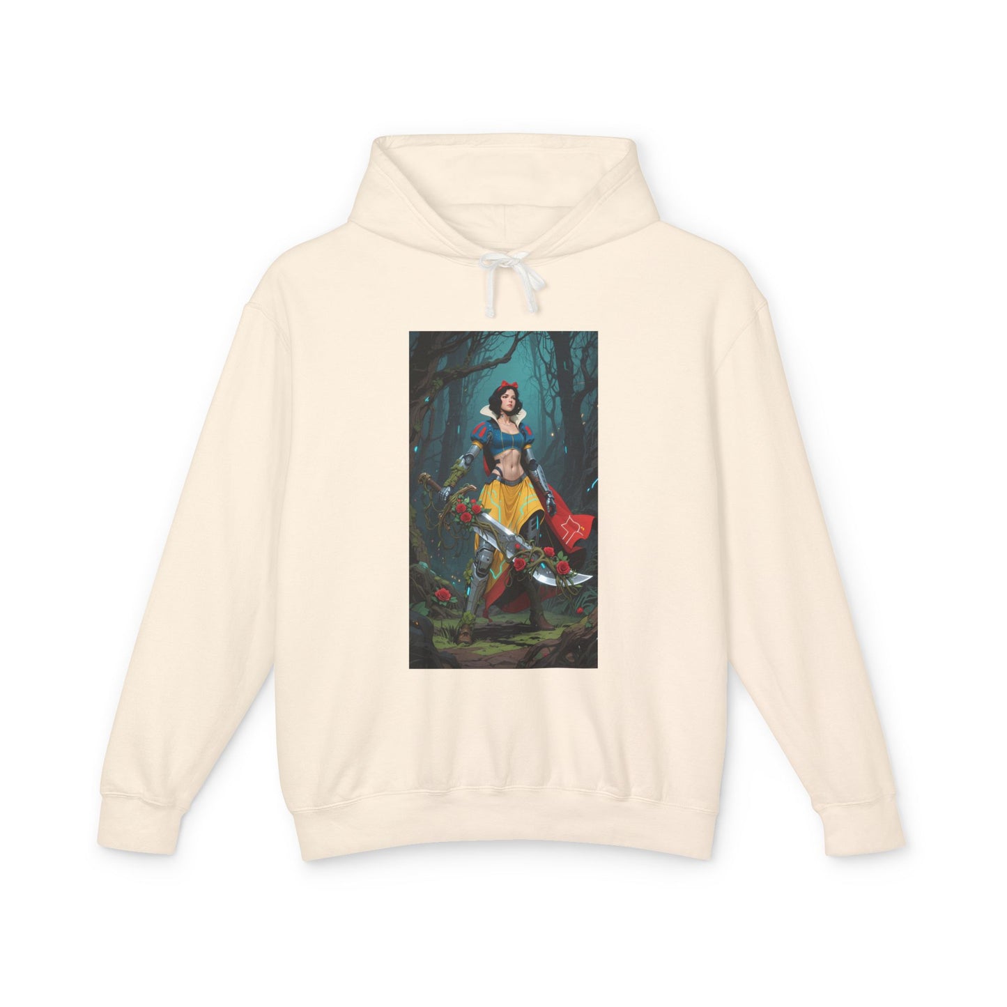 Cyber Snow White Hoodie | Futuristic Princess Hoodie | Anime Sci-Fi Pullover