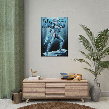 Frost Mortal Kombat Poster, Mortal Kombat Wall Art Print, Ice Fighter Girl Decor, Fighting Game Wall Art, Gamer Gift